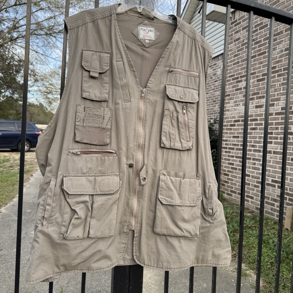 Fox Outdoor  Multi Pocket  Vest Size 5XT Fishing Hunting Tactical Vented